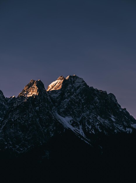 Foto mattina delle alpi