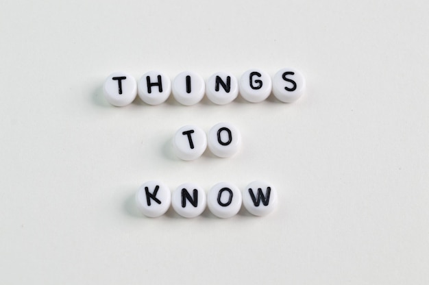 Photo alphabet beads with text things to know