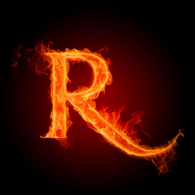 Alphabet of fire R