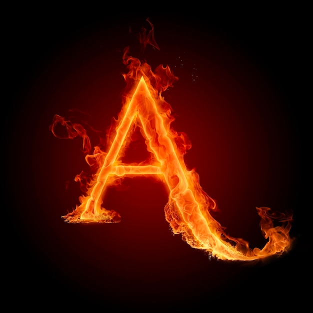 Alphabet of fire A