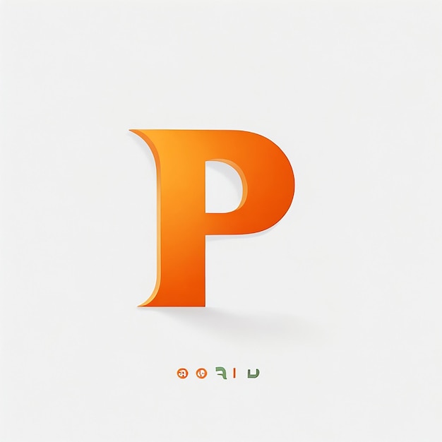 Photo alphabet logo design ai generated