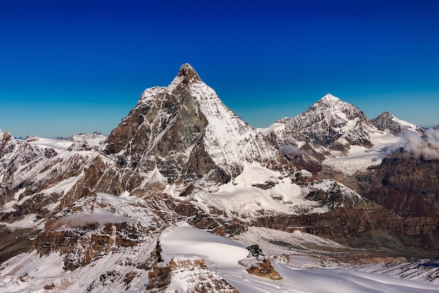 The alpine region of switzerland