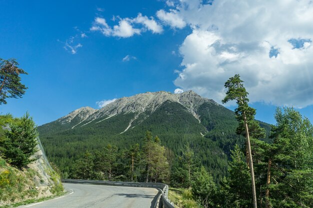 Alps mountain landscape in Briancon in France