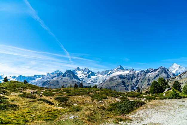 Alps Mountains in Zermatt, Switzerland