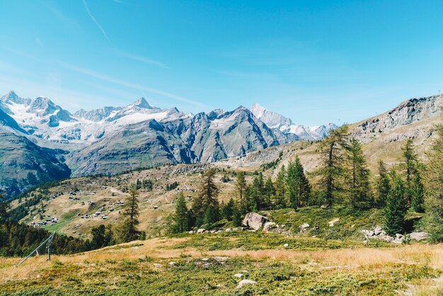 Alps Mountains in Zermatt, Switzerland