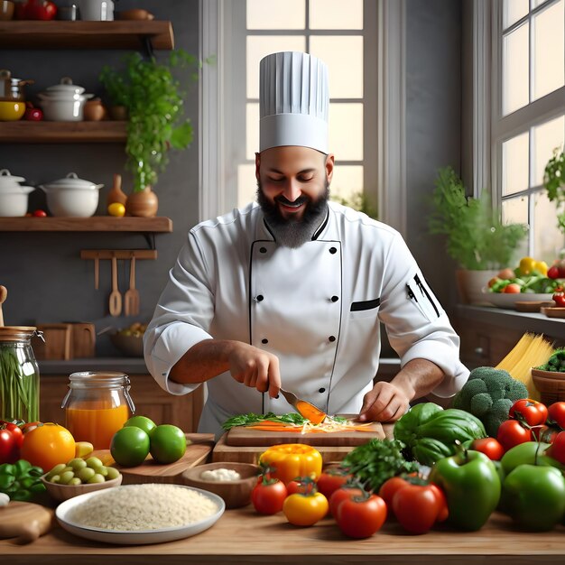 Als je de keuken van de chef-kok binnengaat, word je volledig gefascineerd door het hyperrealistische