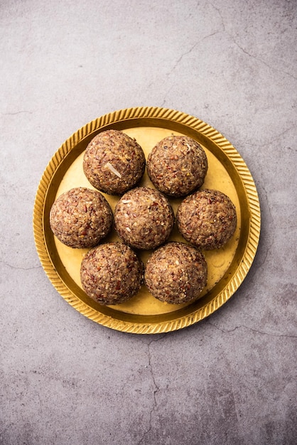 Alsi pinni laddu or flax seed laddo or healthy jawas ladoo are delicious indian sweet energy balls