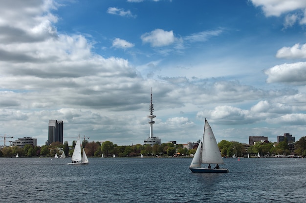 Alster lake, Hamburg, Germany