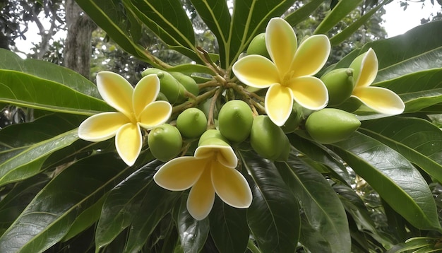 Alstonia scholaris or apocynaceae tree