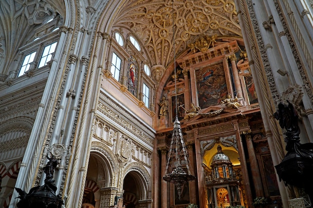 Altaar van de Mezquita-moskeekathedraal van Cordoba in Spanje