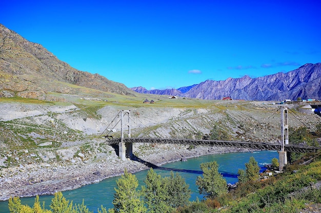 Altai berglandschap bergen achtergrond weergave panorama