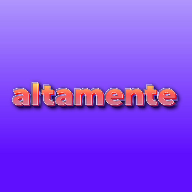 altamenteText effect JPG gradient purple background card photo