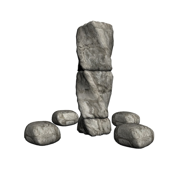 altar monument 3d visualization illustration