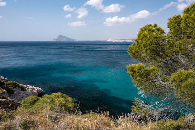 Altea와 Calpe 사이 Mascarat 지역 해안선, Altea, Costa Blanca, Alicante