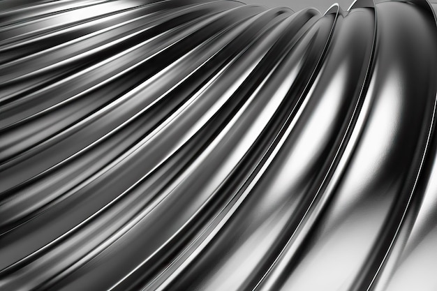 Aluminium abstracte zilveren streep patroon achtergrond 3D illustratie