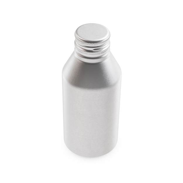 An Aluminium Bottle image isolated in a white background