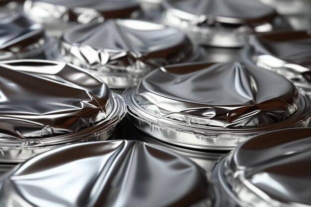 Photo aluminium foil lids