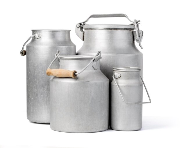 Photo aluminium milk can