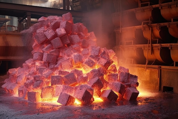 Aluminiumoxide, de grondstof voor het smelten, gemaakt met generatieve ai