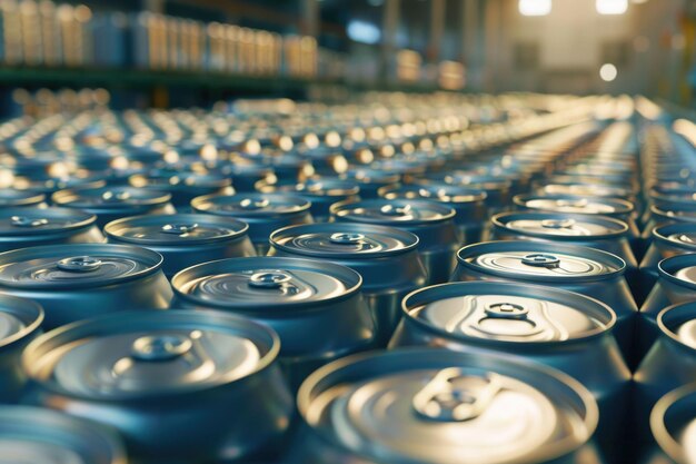 Aluminum Cans in factory warehouse