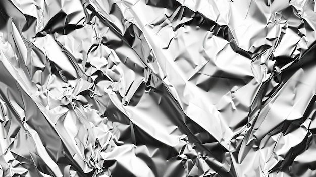 Aluminum foil background texture Crumpled aluminum foil background