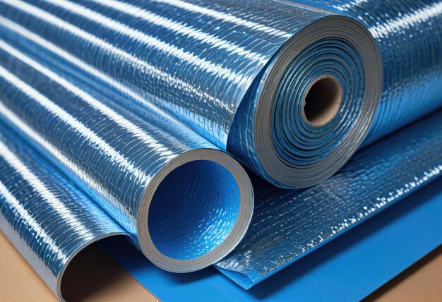 Aluminum foil bubble heat insulation sheets used for roofing or pipe insulation UV rays