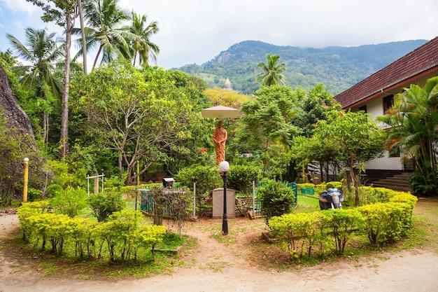 The Aluvihara Rock Temple garden or Matale Alu Viharaya is a sacred Buddhist temple located in Aluvihare, Matale District of Sri Lanka