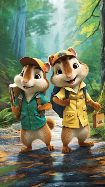 Premium AI Image  Alvin and the chipmunks wallpapers