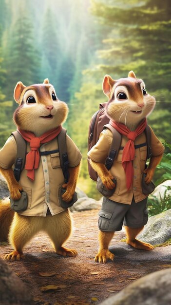 Premium AI Image | Alvin and the chipmunks poster