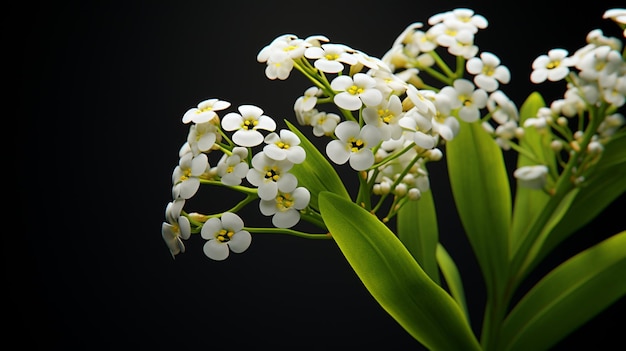 Alyssum bloem Realistische bloei AI gegenereerde afbeelding