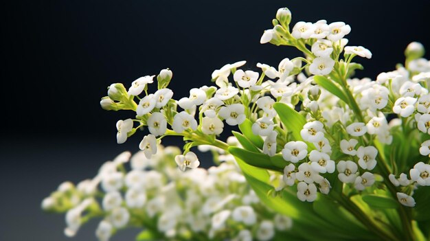 Alyssum flower Realistic bloom AI Generated image