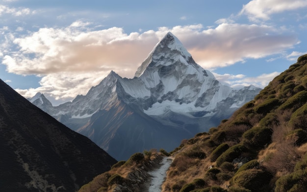 Ama Dablam on the way to Everest Base Camp Generative AI