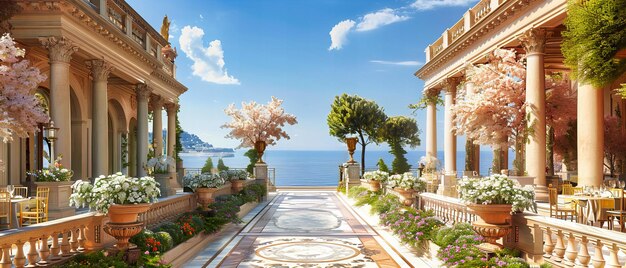 Photo amalfi charm a picturesque view of italys renowned coastal village bathed in summers glow and mediterranean elegance