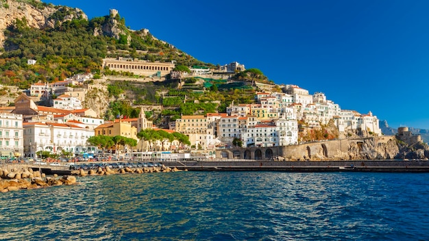 Amalfi coast view in south Italy