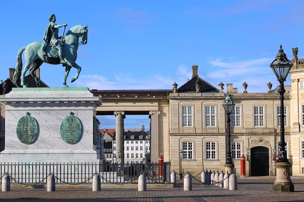 Amalienborg-plein in Kopenhagen Denemarken