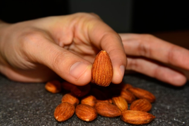 Amandel amandelen noot snack eten