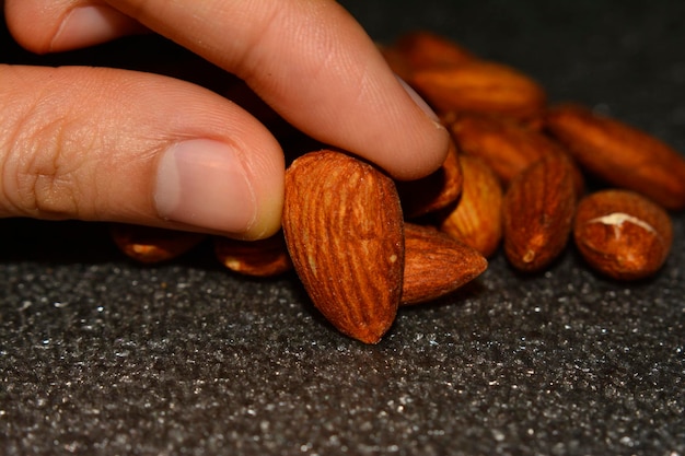 Amandel amandelen noot snack eten