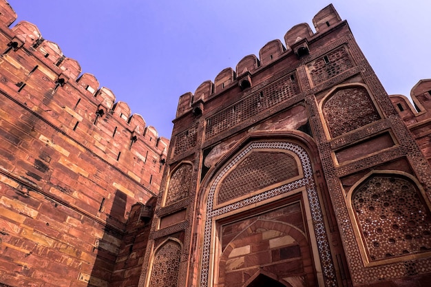 Agra Fort Agra India의 Amar Singh 게이트