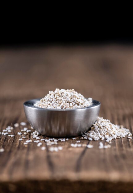 Premium Photo | Amaranth puffed selective focus closeup shot