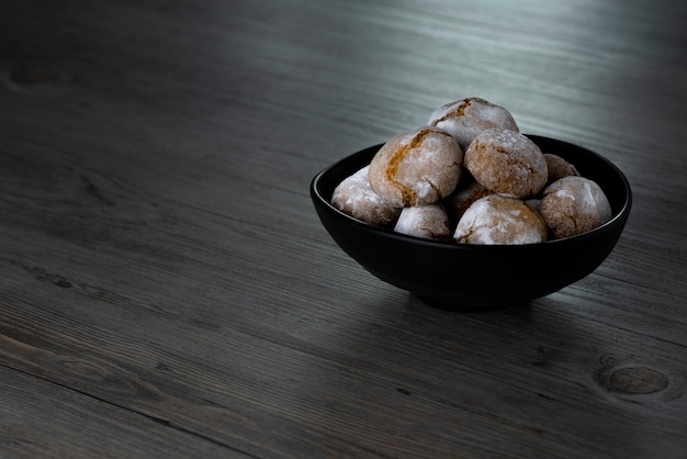 Amaretti-koekje en koekjesvoedsel