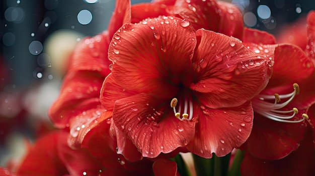 Photo amaryllis close up