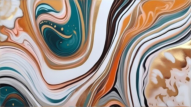Photo an amazing acrylic painting on canvas with a beautiful marble texture and unique abstract design