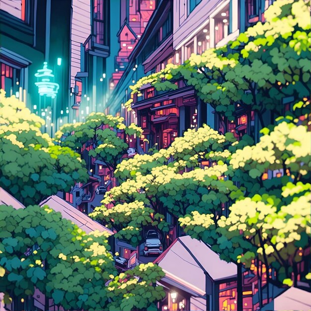 amazing anime digital painting