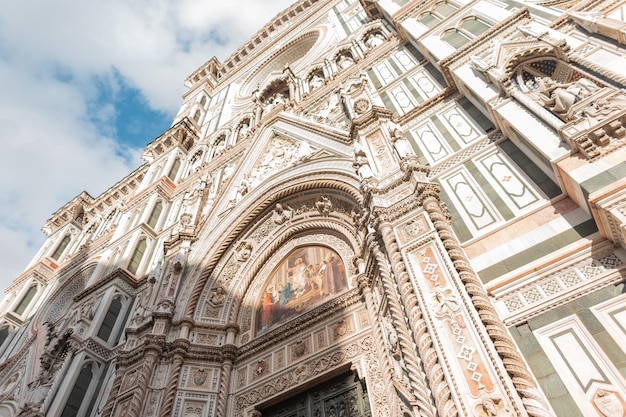 Amazing beautiful Gothic cathedral architecture in Florence Italy