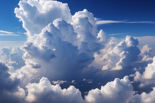 素晴らしい美しい雲の空