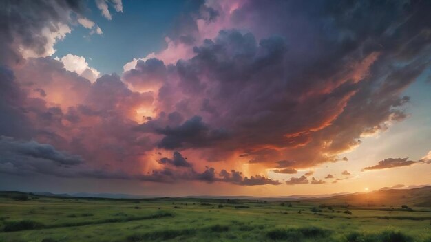 Amazing beautiful sky with clouds