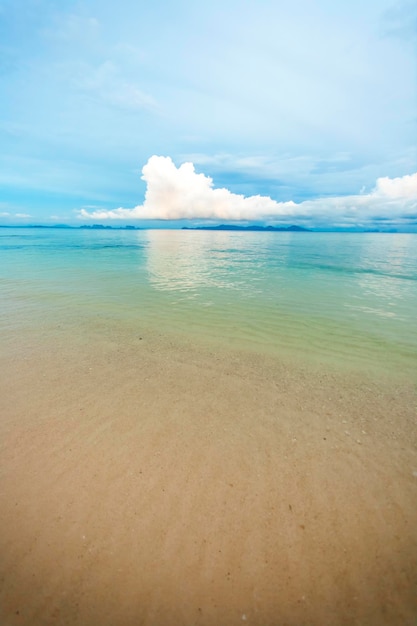 Amazing beautiful view of the sea and clouds