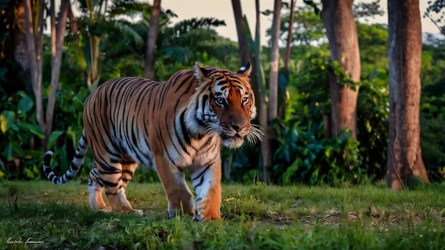 Amazing bengal tiger in the nature