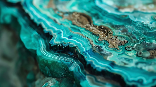 Amazing blue green agate mineral texture with detailed patterns Can be used as background for your projects