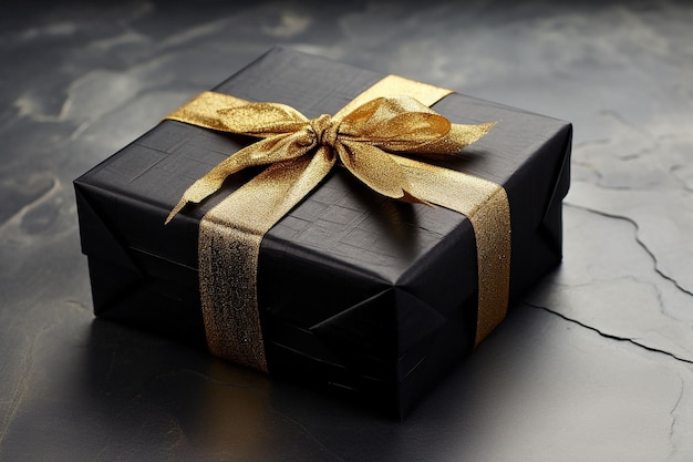 Amazing christmas gift boxes birthday giftboxes Joyful celebration new year in gold generated by AI